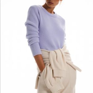 Zara Soft Touch Lavender Cropped Sweater Large